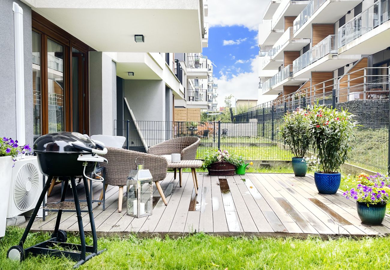 Ferienwohnung in Kraków - Classy 1-BR Retreat with Private Garden - Old Town, Rakowicka