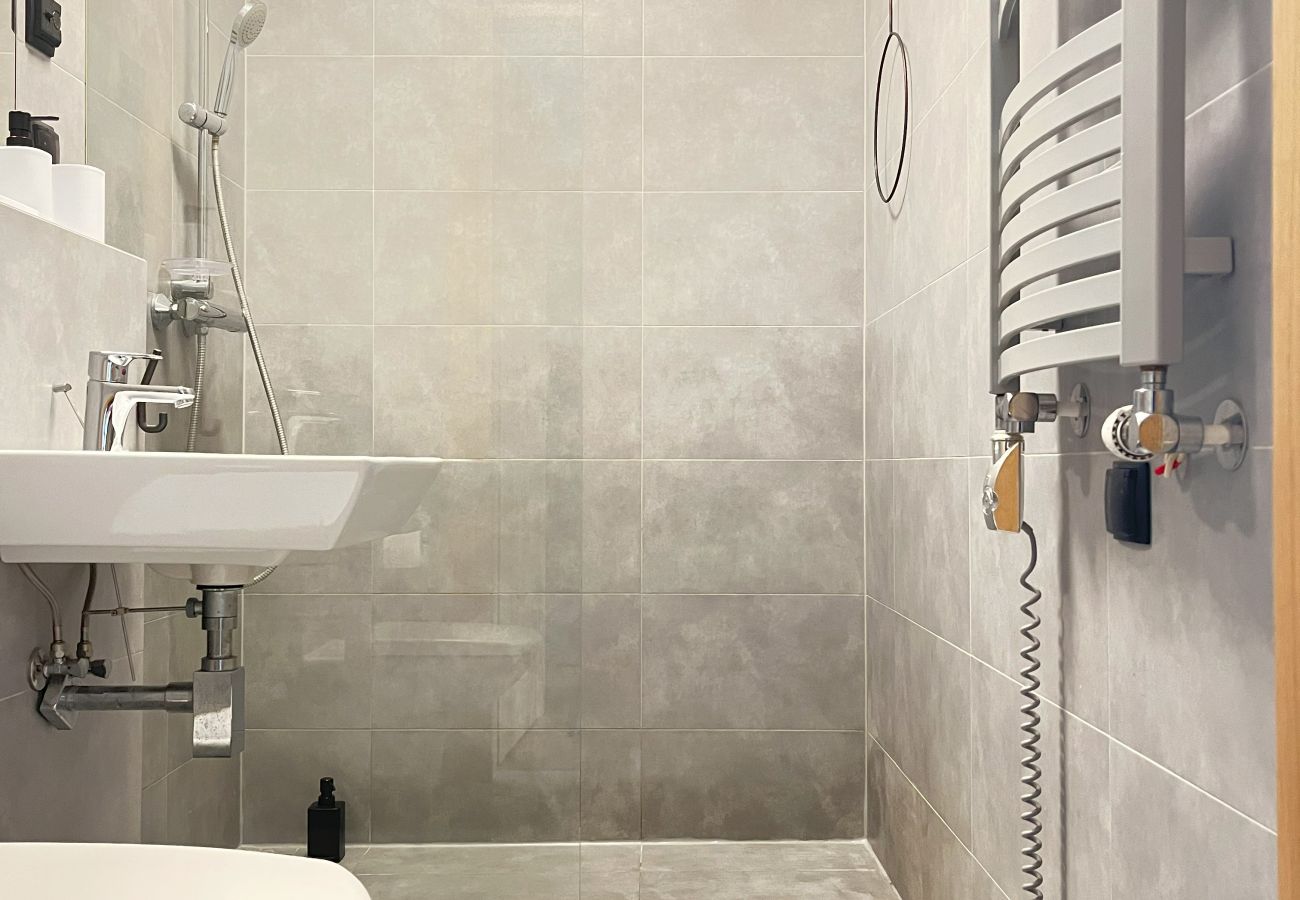 Studio in Kraków - Studio for couples with A/C, Vistula Boulevards, Różana