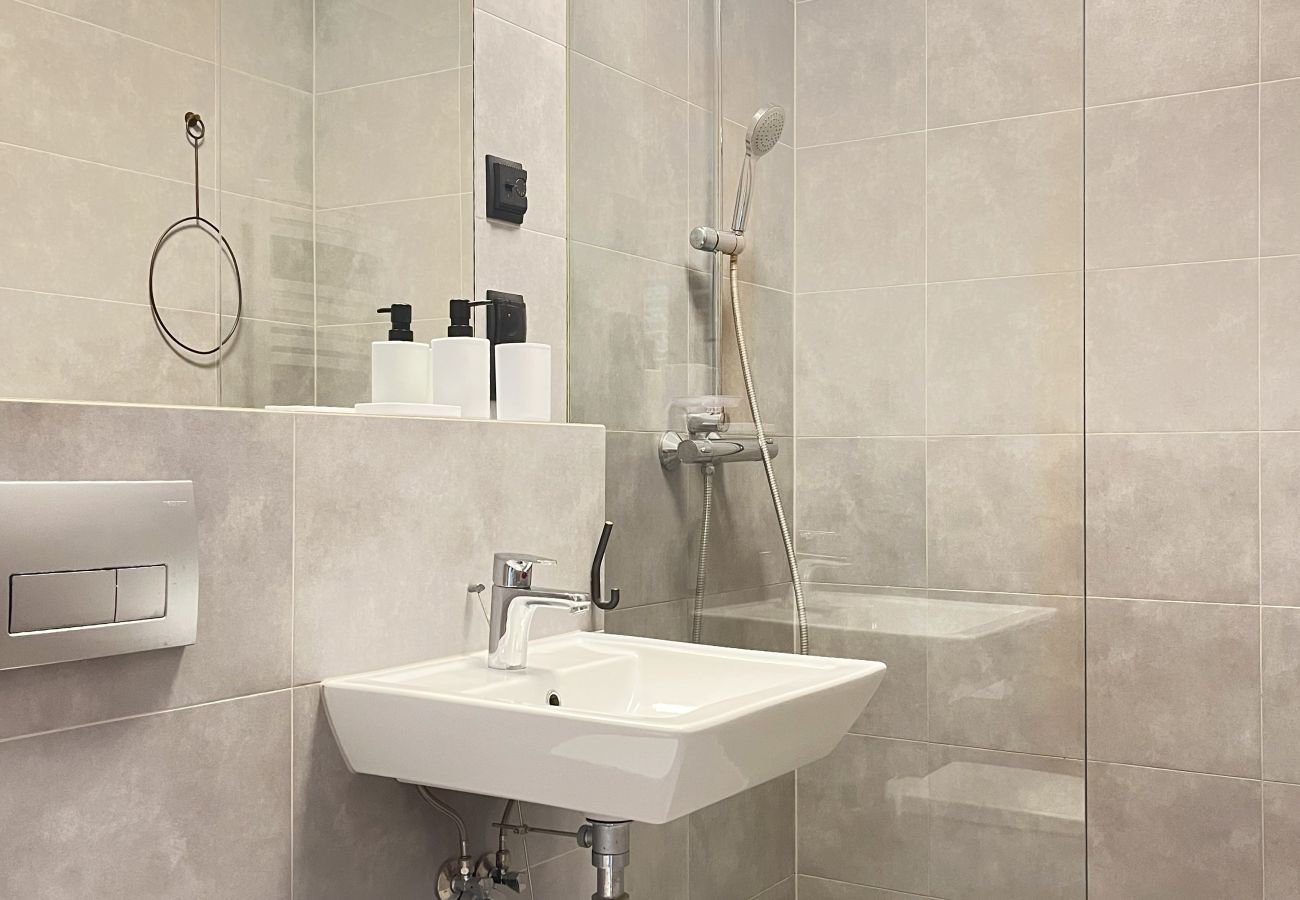 Studio in Kraków - Studio for couples with A/C, Vistula Boulevards, Różana