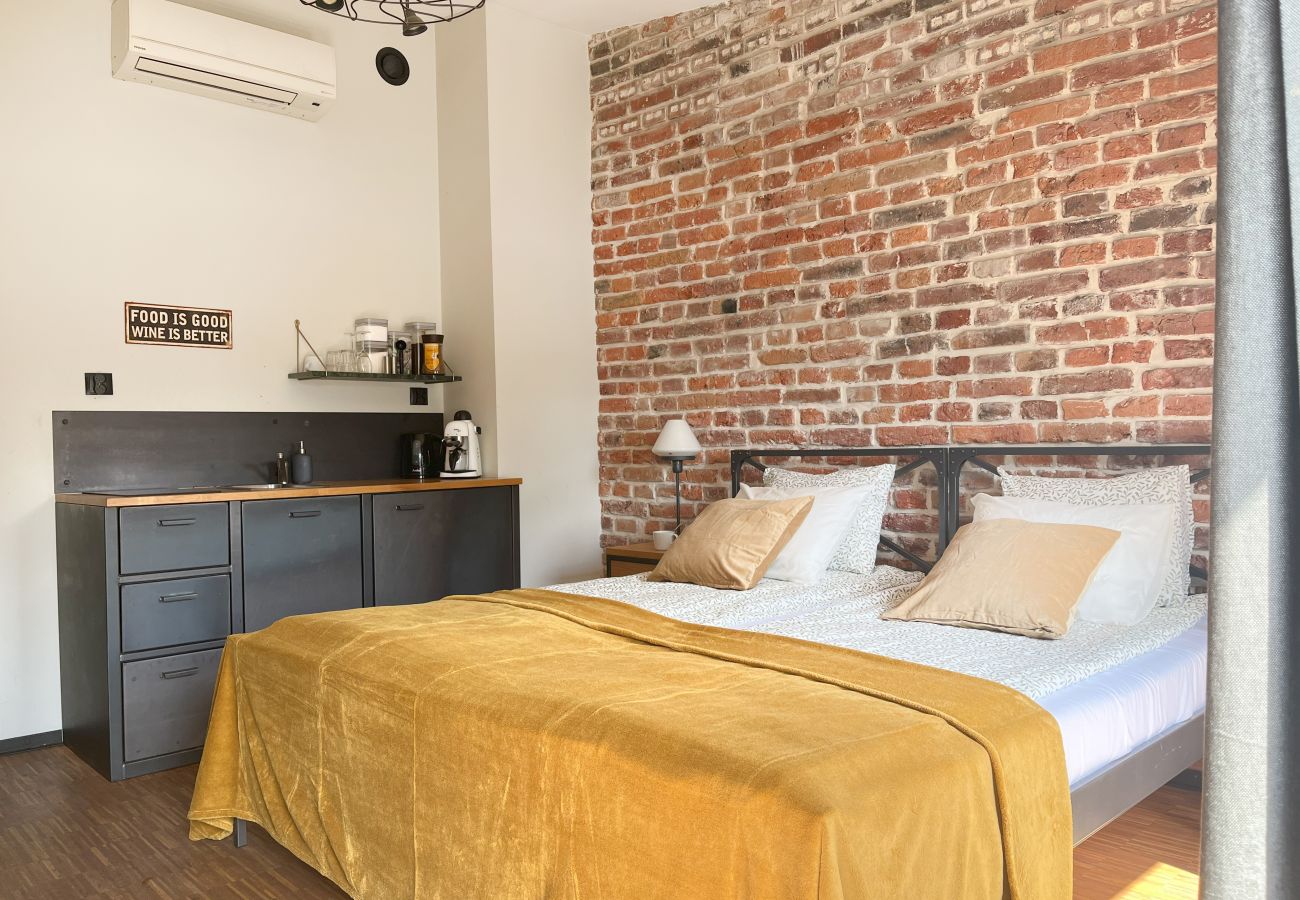 Studio in Kraków - Studio for couples with A/C, Vistula Boulevards, Różana