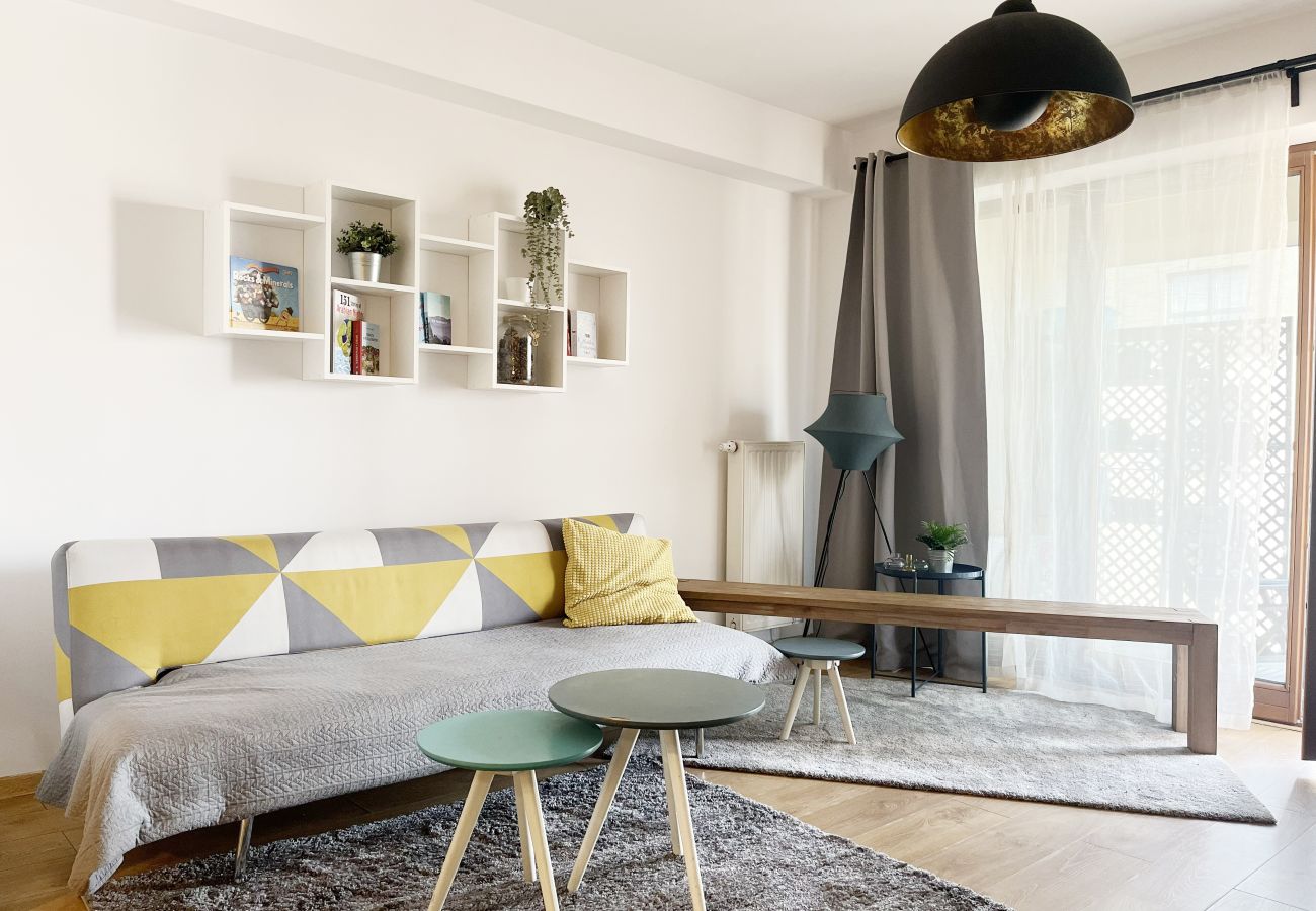 Ferienwohnung in Kraków - Premium Apartment with Balcony & AC | Zabłocie, Przemysłowa