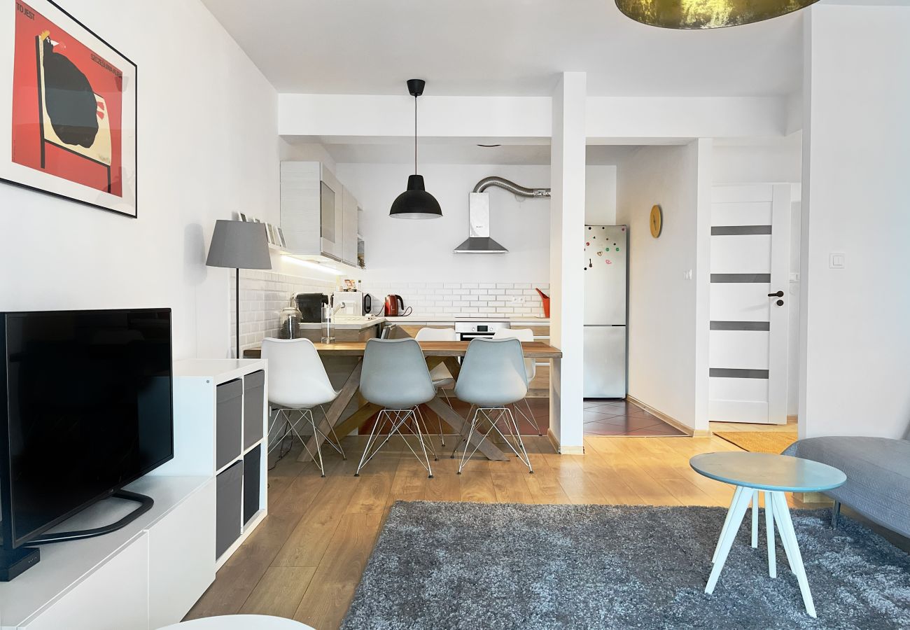 Ferienwohnung in Kraków - Premium Apartment with Balcony & AC | Zabłocie, Przemysłowa