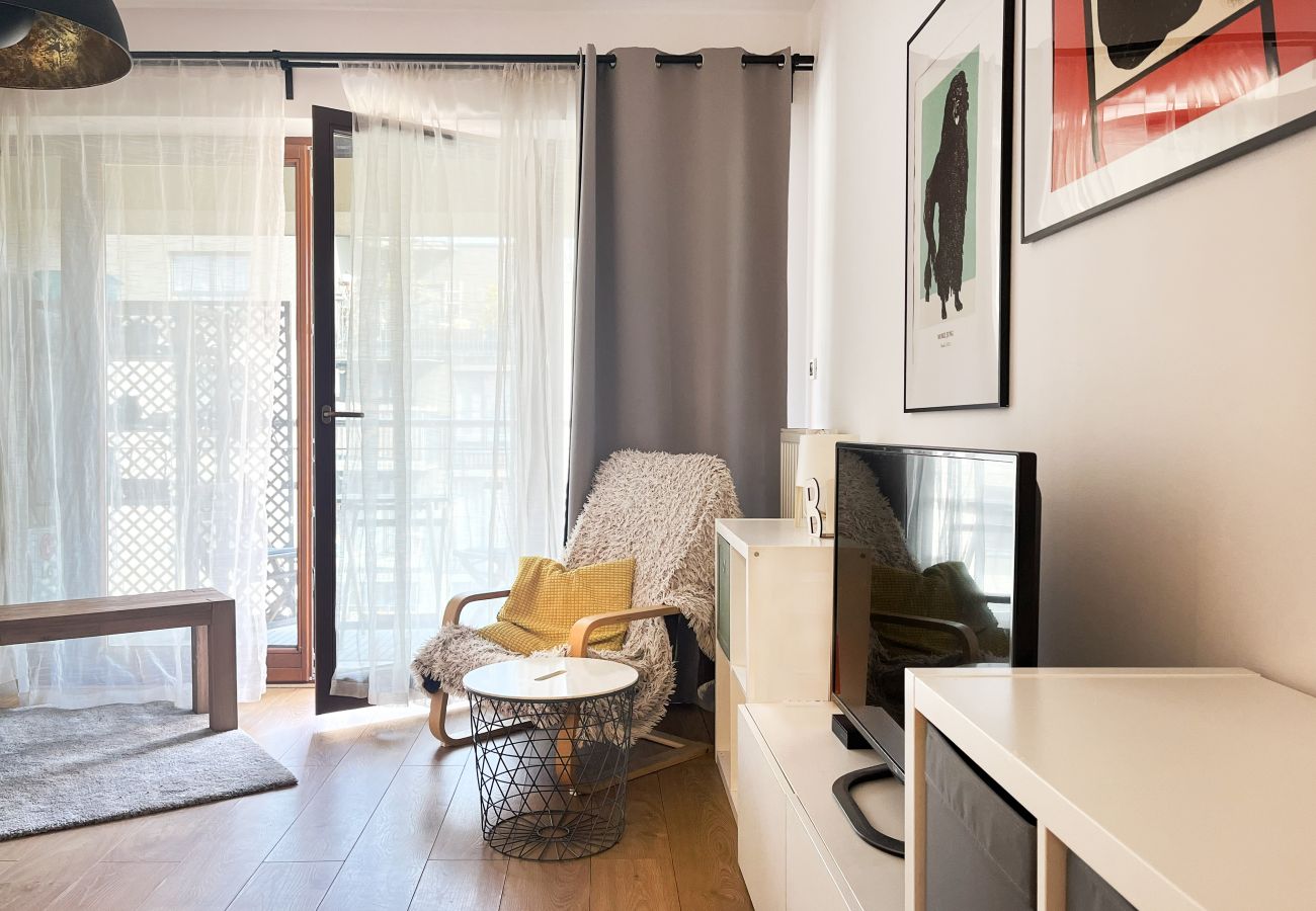 Ferienwohnung in Kraków - Premium Apartment with Balcony & AC | Zabłocie, Przemysłowa