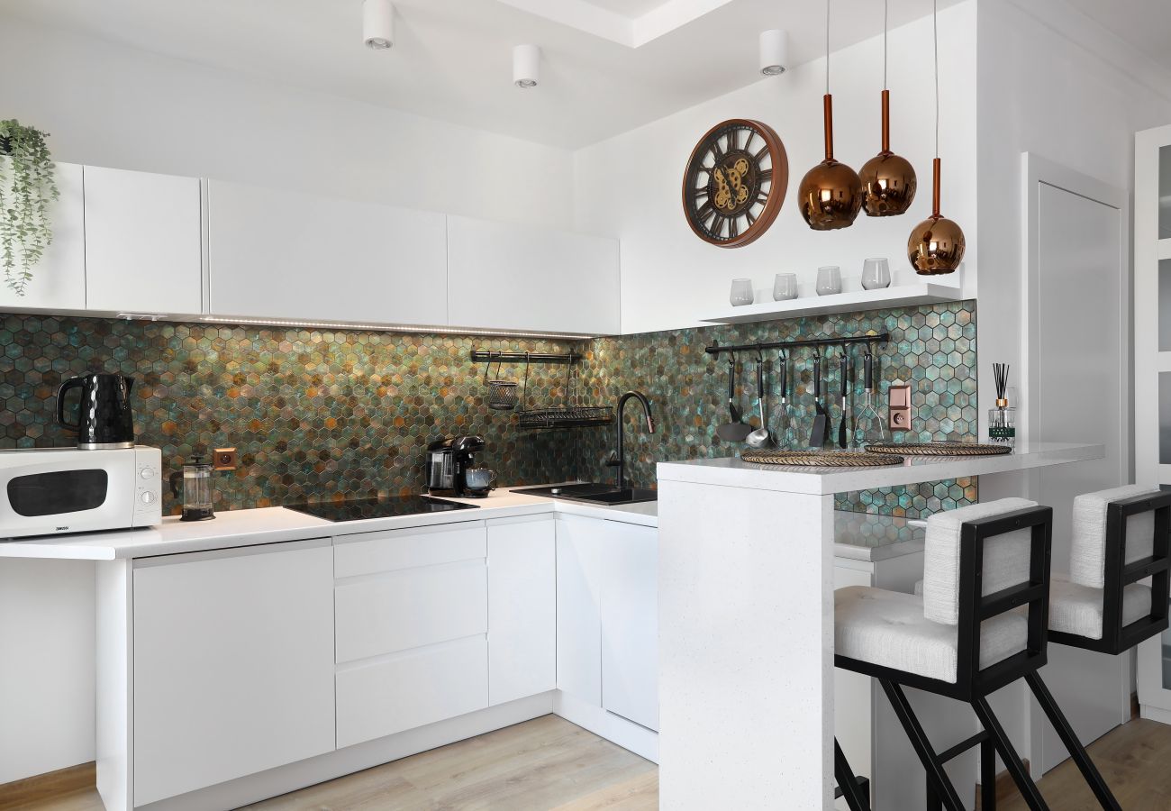 Studio in Kraków - Cozy studio with A/C for couples, Jewish District Old Town, Wiślisko 