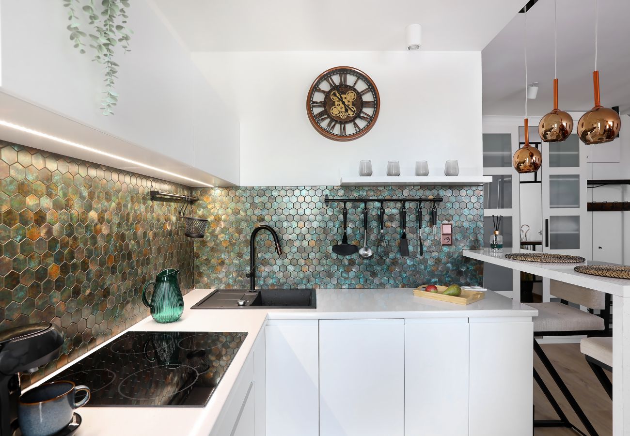 Studio in Kraków - Cozy studio with A/C for couples, Jewish District Old Town, Wiślisko 