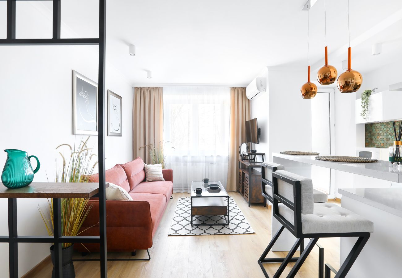 Studio in Kraków - Cozy studio with A/C for couples, Jewish District Old Town, Wiślisko 