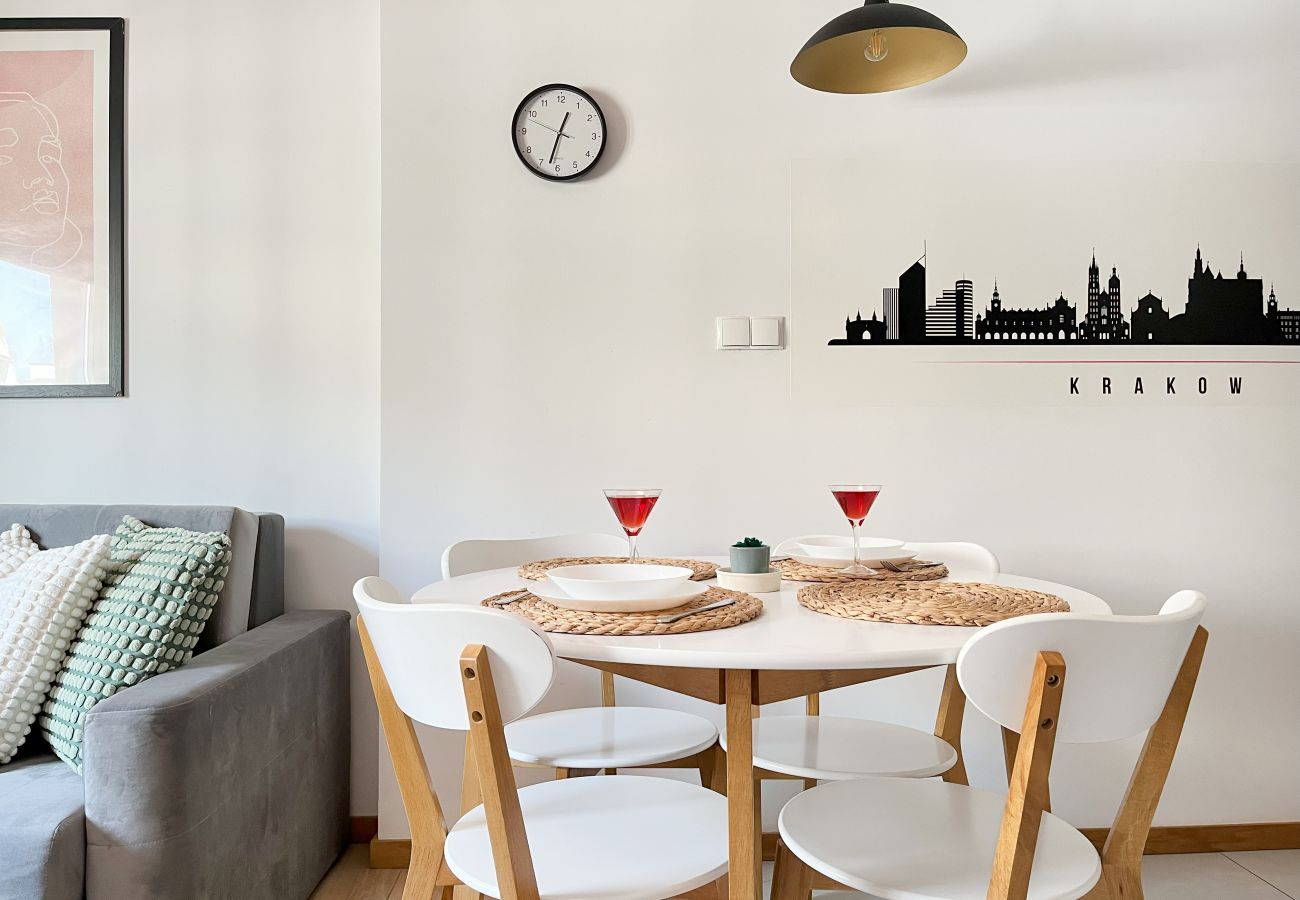 Apartament w Kraków - stachowicza czerNowoczesny Apartament obok Bulwarów Wiślanych, Stachowicza