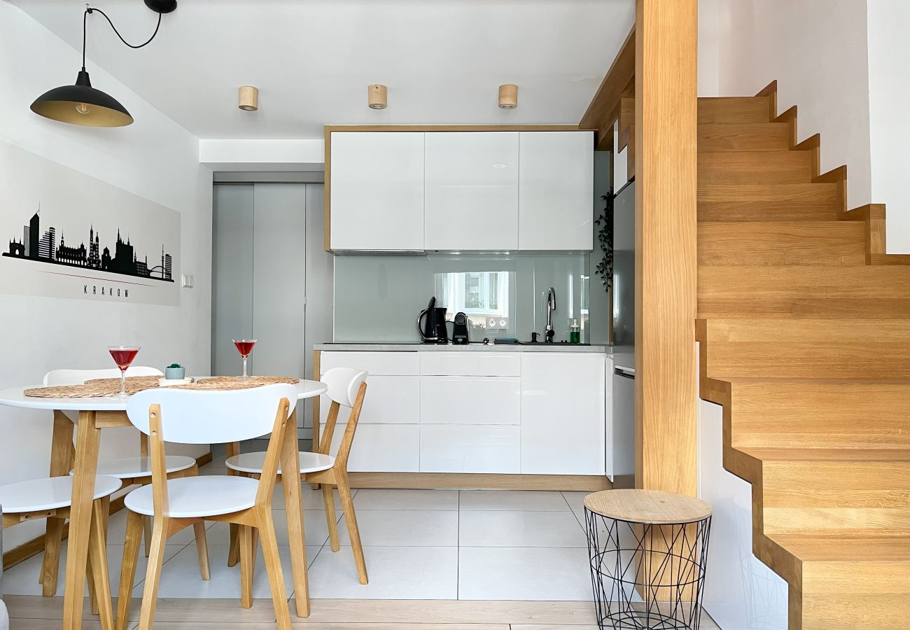 Apartament w Kraków - stachowicza czerNowoczesny Apartament obok Bulwarów Wiślanych, Stachowicza
