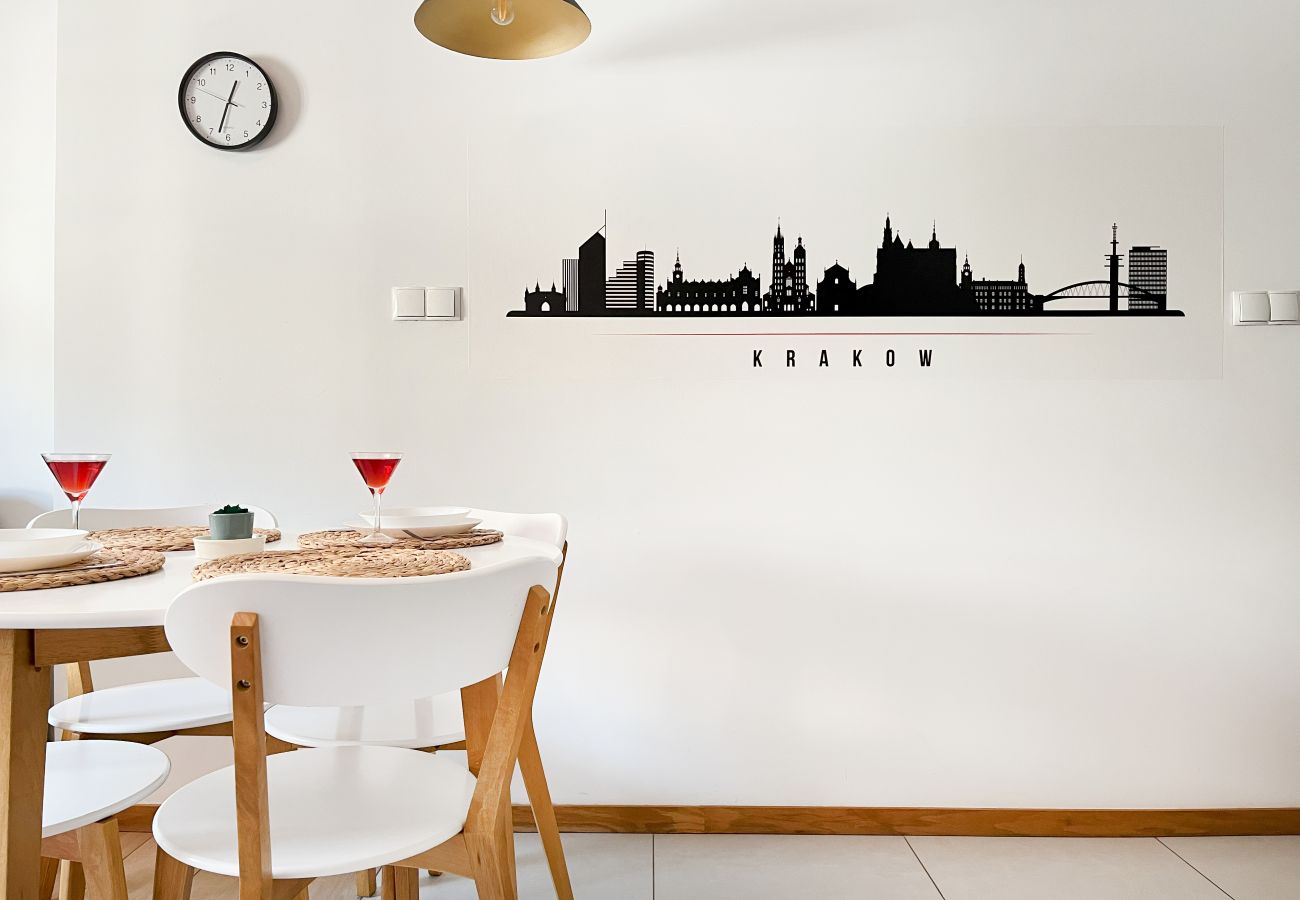 Apartament w Kraków - stachowicza czerNowoczesny Apartament obok Bulwarów Wiślanych, Stachowicza