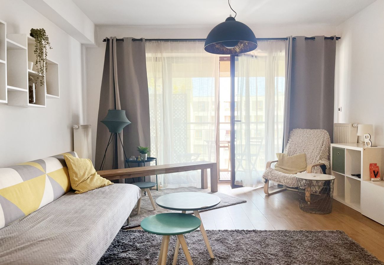 Apartament w Kraków - Apartament Premium z Balkonem i AC | Zabłocie, Przemysłowa