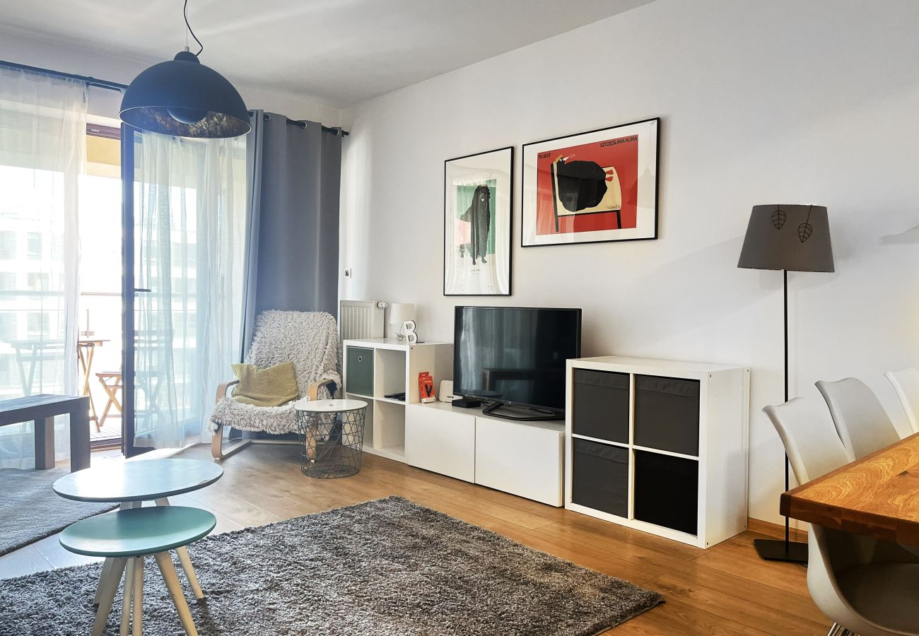 Apartament w Kraków - Apartament Premium z Balkonem i AC | Zabłocie, Przemysłowa