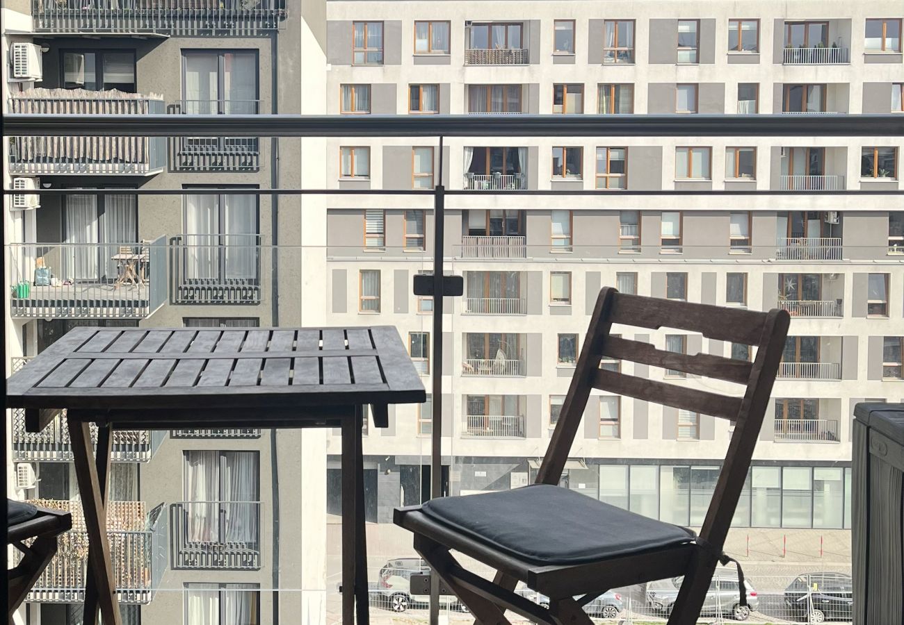 Apartament w Kraków - Apartament Premium z Balkonem i AC | Zabłocie, Przemysłowa